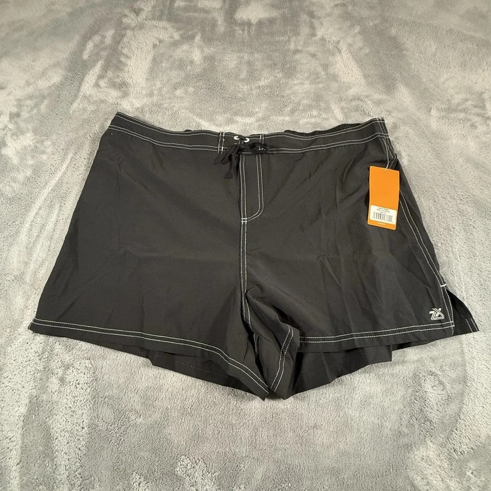 ZeroXposur Swim Shorts Mens 3XL Black Quick Dry UPF 30 Stretch Lined Pockets NWT